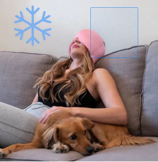 GORRO GEL PARA MIGRAÑA DOLOR DE CABEZA